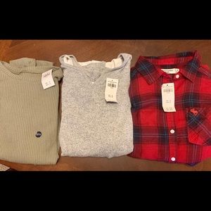 3 - abercrombie kids tops size 13/14